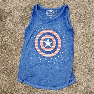 Girls Captain America tank
